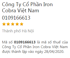 CÔNG TY CỔ PHẦN IRON COBRA VIỆT NAM