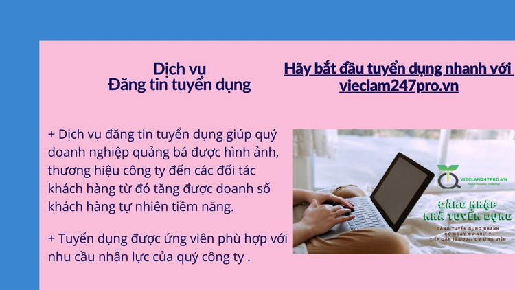 đăng tin tuyển dụng việc làm 